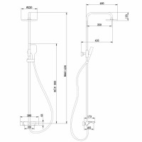 Душевая стойка Abber Thermostat AF8516SPL сатин Душевая стойка Abber Thermostat AF8516SPL сатин