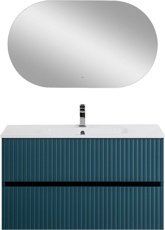 Мебель для ванной комнаты Art&Max Torino 100 подвесная, аквамарин