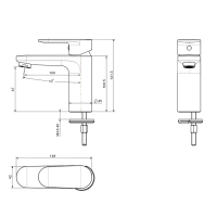 Смеситель для раковины AQUATEK Ника AQ1810CR хром