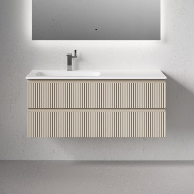 Тумба для ванной подвесная Sancos Snob R левая 1195х445х500, SNR120LCE