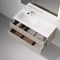 Тумба для ванной подвесная Sancos Snob R левая 1195х445х500, SNR120LCE