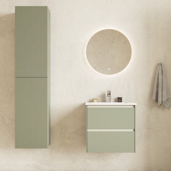 Мебель для ванной комнаты Roca Ona Olive 60 оливковая матовая, раковина 32799E000