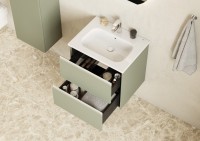 Мебель для ванной комнаты Roca Ona Olive 60 оливковая матовая, раковина 32799E000