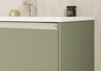 Мебель для ванной комнаты Roca Ona Olive 60 оливковая матовая, раковина 32799E000