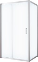 Душевой уголок Vegas Glass ZP+ZPV NOVO 100*90 07 10 профиль матовый хром, стекло сатин