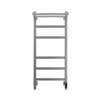 Полотенцесушитель электрический Grota Tela 430х1000 NM EL 100x45 см, подключение справа, слева, скрытое подключение справа, матовый хром, лесенка, с полкой