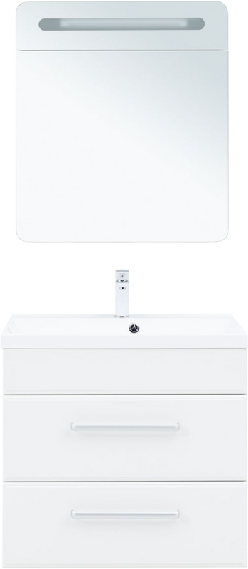 Мебель для ванной комнаты Aquanet Лукка 75 белая глянцевая