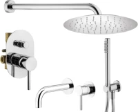 Комплект для ванной Plumberia Selection Ixo KITXO15CR210 С ВНУТРЕННЕЙ ЧАСТЬЮ, хром