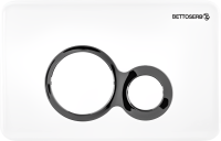Комплект Инсталляция BETTOSERB Sava Fix Slim 40006456 + Кнопка Duo 40006458 цвет белый глянец, глянцевый хром