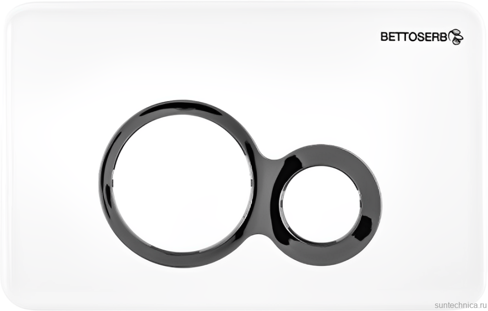Комплект Инсталляция BETTOSERB Sava Fix Slim 40006456 + Кнопка Duo 40006458 цвет белый глянец, глянцевый хром