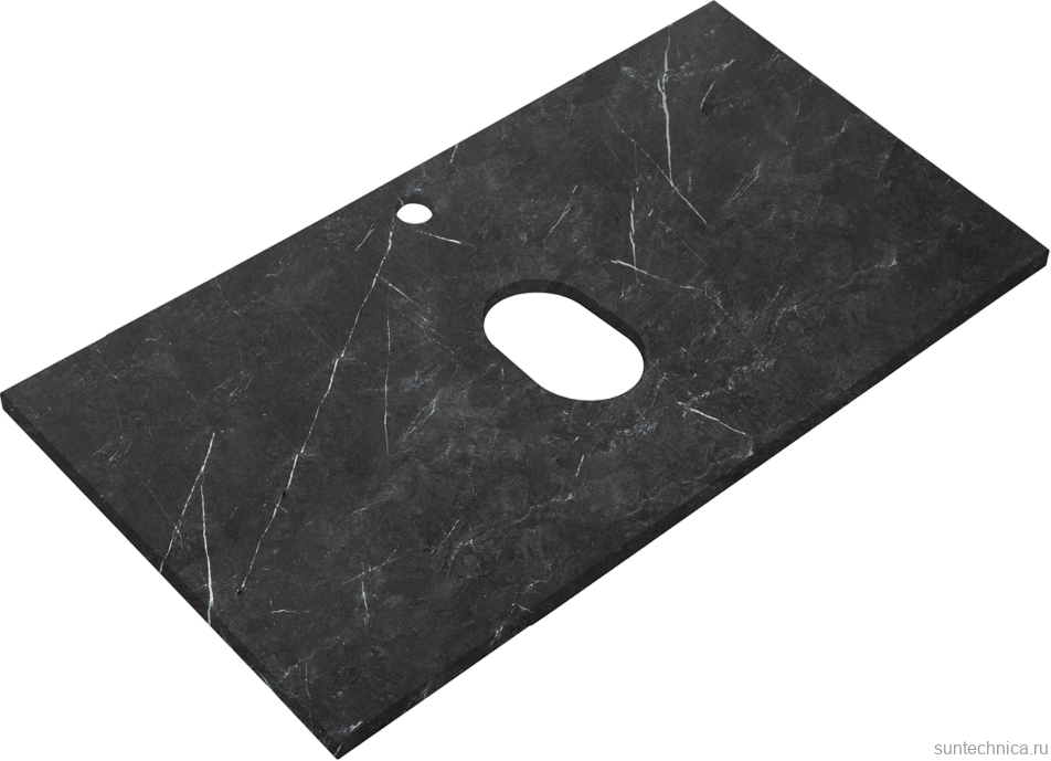 Тумба с раковиной Cezares Molveno 46 80 legno grigio, со столешницей