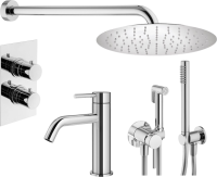 Комплект для ванной Plumberia Selection Ixo KITZXOT18QCR53 С ВНУТРЕННЕЙ ЧАСТЬЮ, хром