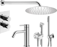 Комплект для ванной Plumberia Selection Ixo KITZXOT18QCR53 С ВНУТРЕННЕЙ ЧАСТЬЮ, хром