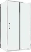 Душевой уголок Abber Schwarzer Diamant AG301005-S505 100x50, профиль хром, стекло прозрачное