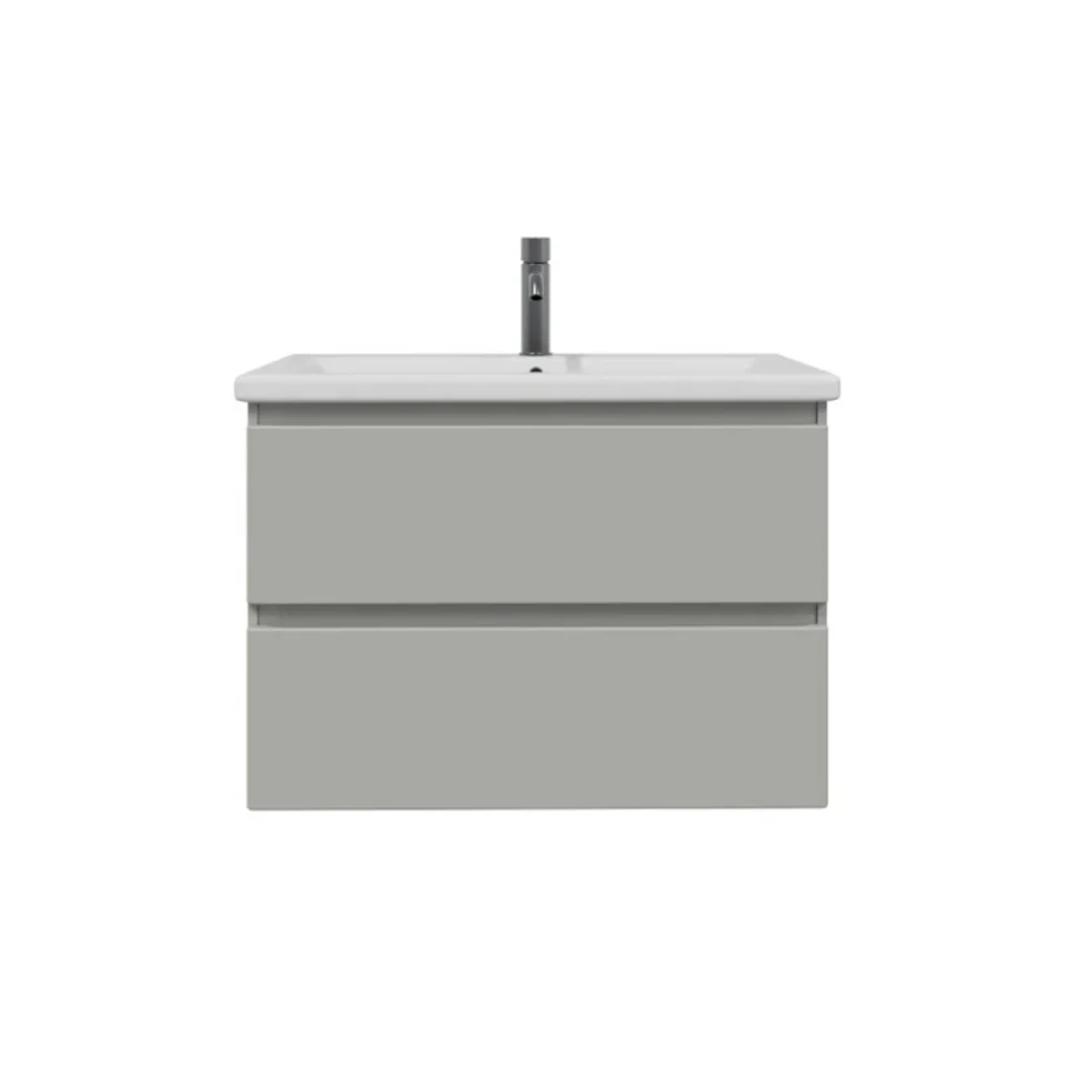 Тумба с раковиной SanStar Riana 80 подвесная, grey, раковина Como 80
