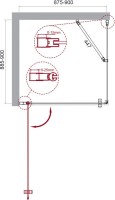 Душевой уголок BelBagno Etna A-1-90-C-Cr