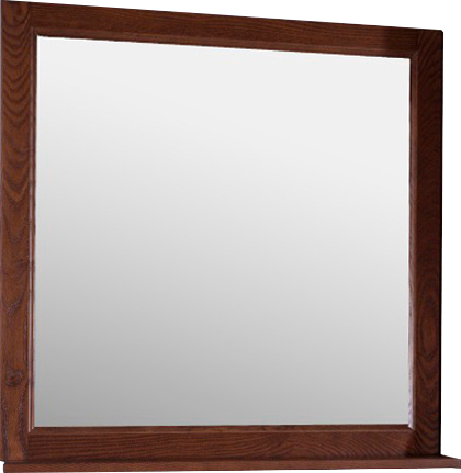 Зеркало ASB-Woodline Гранда 80 антикварный орех, с полкой
