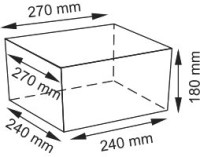 Контейнер Wasserkraft Kammel WB-180-S темно-кремовый, малый
