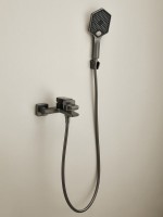 Смеситель для ванны с душем Haiba HB60726-3 оружейная сталь