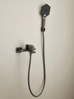 Смеситель для ванны с душем Haiba HB60726-3 оружейная сталь