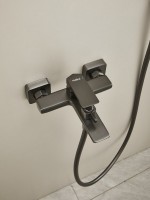 Смеситель для ванны с душем Haiba HB60726-3 оружейная сталь