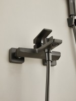 Смеситель для ванны с душем Haiba HB60726-3 оружейная сталь