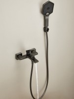 Смеситель для ванны с душем Haiba HB60726-3 оружейная сталь