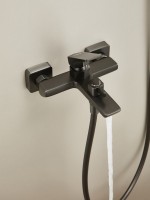 Смеситель для ванны с душем Haiba HB60726-3 оружейная сталь