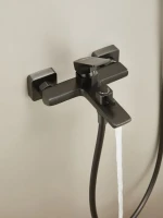 Смеситель для ванны с душем Haiba HB60726-3 оружейная сталь