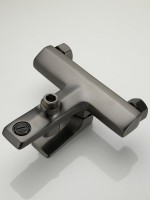 Смеситель для ванны с душем Haiba HB60726-3 оружейная сталь