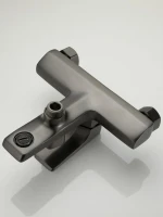 Смеситель для ванны с душем Haiba HB60726-3 оружейная сталь