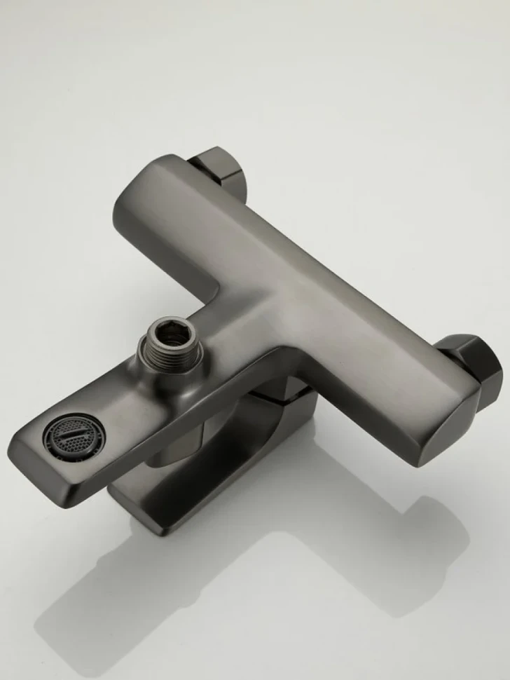 Смеситель для ванны с душем Haiba HB60726-3 оружейная сталь