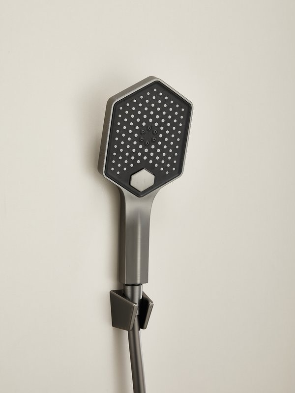 Смеситель для ванны с душем Haiba HB60726-3 оружейная сталь