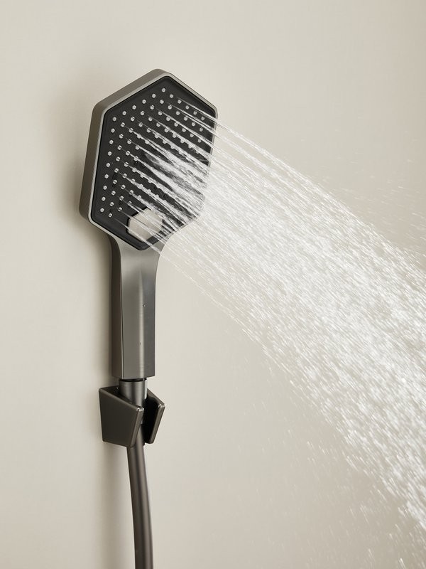 Смеситель для ванны с душем Haiba HB60726-3 оружейная сталь