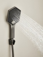 Смеситель для ванны с душем Haiba HB60726-3 оружейная сталь