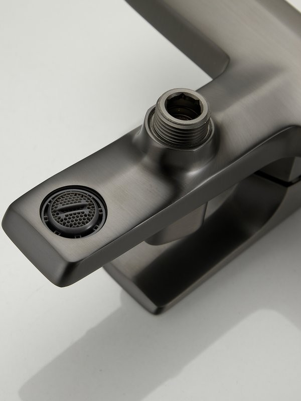 Смеситель для ванны с душем Haiba HB60726-3 оружейная сталь