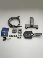 Смеситель для ванны с душем Haiba HB60726-3 оружейная сталь