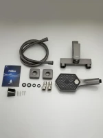 Смеситель для ванны с душем Haiba HB60726-3 оружейная сталь