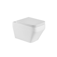 Унитаз подвесной Grossman GR-4410SQ с микролифтом, белый глянец