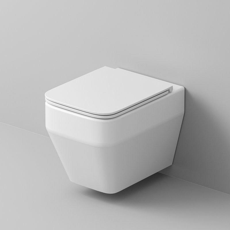 Унитаз подвесной Grossman GR-4410SQ с микролифтом, белый глянец