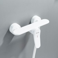 Смеситель для душа с лейкой Shevanik S4716C, белый