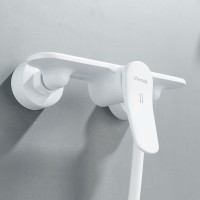 Смеситель для душа с лейкой Shevanik S4716C, белый