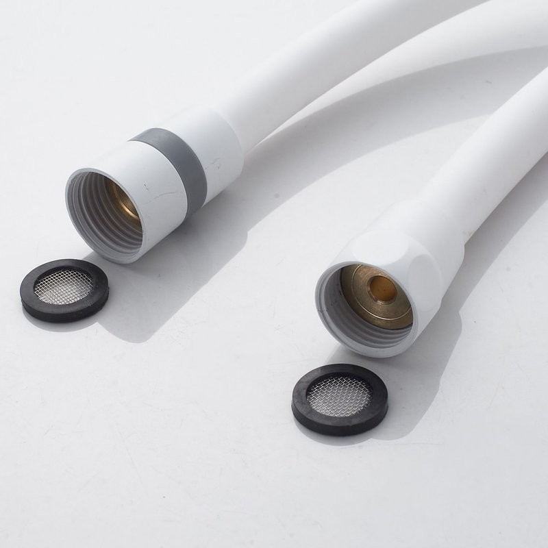 Смеситель для душа с лейкой Shevanik S4716C, белый