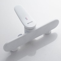 Смеситель для душа с лейкой Shevanik S4716C, белый