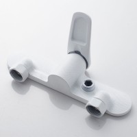 Смеситель для душа с лейкой Shevanik S4716C, белый