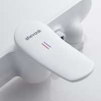 Смеситель для душа с лейкой Shevanik S4716C, белый