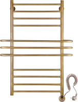 Полотенцесушитель электрический Secado Палермо 4603777478957 105x70 см, подключение справа, бронза, лесенка, латунь