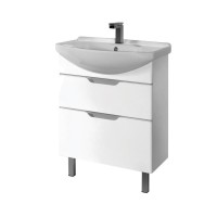 Тумба с раковиной Dreja Laguna Plus 85 подвесная, белый глянец