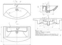 Тумба с раковиной Dreja Laguna Plus 85 подвесная, белый глянец
