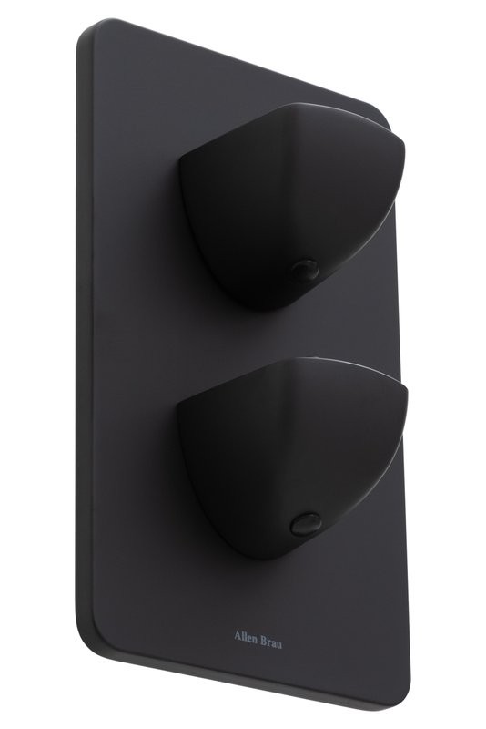 Термостатический смеситель встраиваемый Allen Brau Infinity 5.21116-31 С ВНУТРЕННЕЙ ЧАСТЬЮ, матовый черный